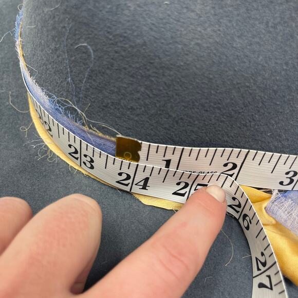 Lovely Bird Montana grey blue fedora wool hat sz M main image 7